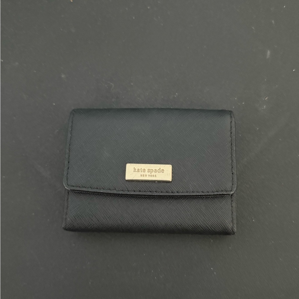Kate Spade Black Saffiano Leather Card Case
